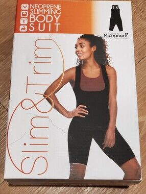 Slim & Trim Neoprene Slimming Body Suit in Black